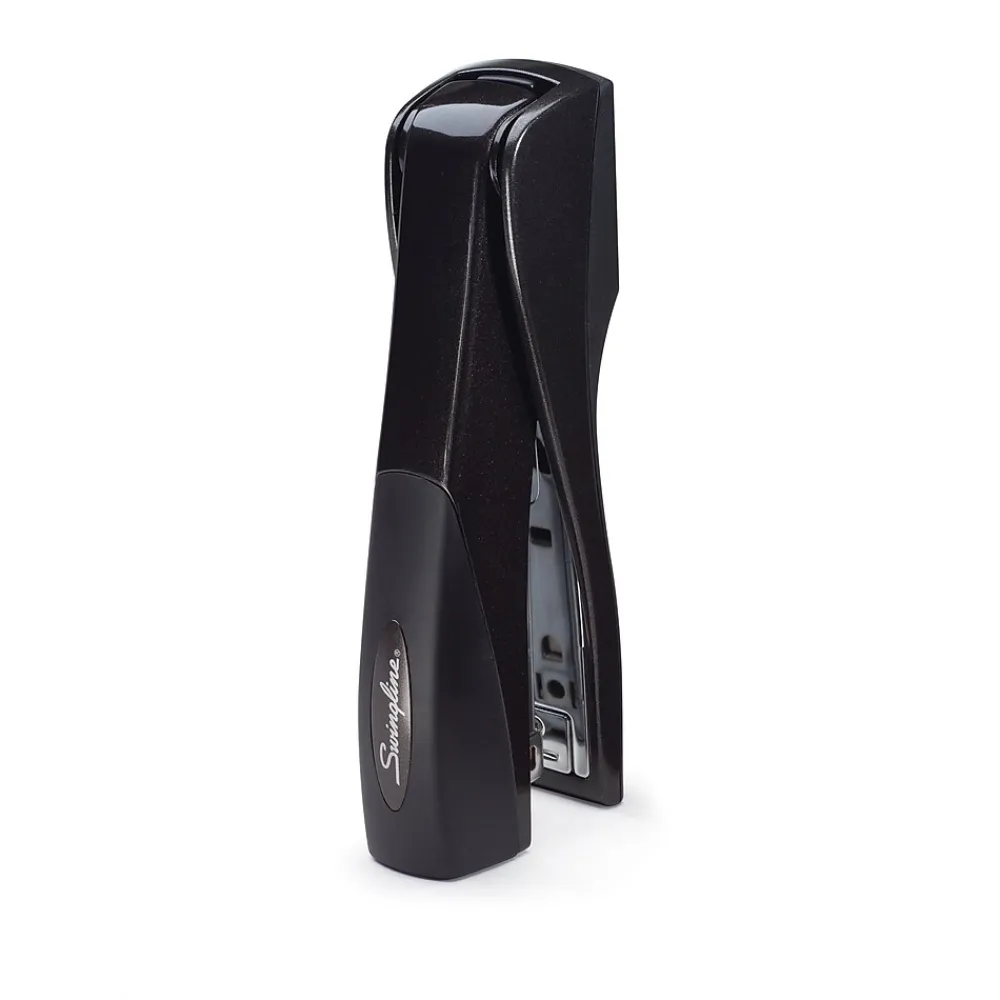 Staplers|Swingline ® Optima® Handheld Grip Stapler, 25 Sheet Capacity, Graphite Black (87810)
