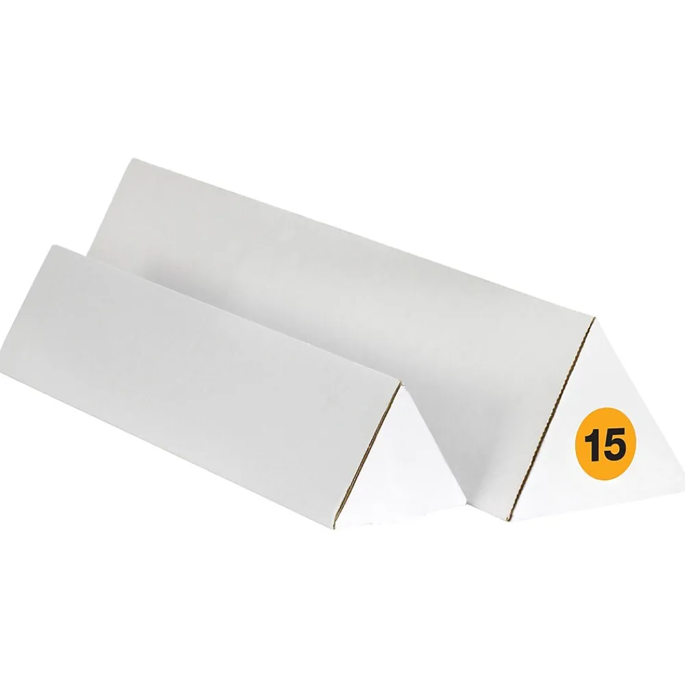 Labels|Tape Logic 2" Circle "15" Number Label, Fluorescent Orange, 500/Roll