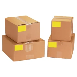 Labels|Tape Logic 5" x 7" Rectangle Inventory Label, Fluorescent Yellow, 500/Roll