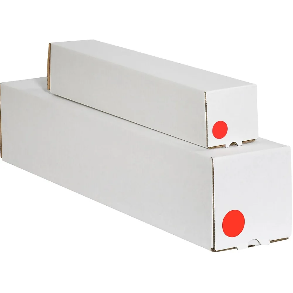 Labels|Tape Logic Inventory Circle Labels, 3/4", Fluorescent Red, 500/Roll (DL610G)