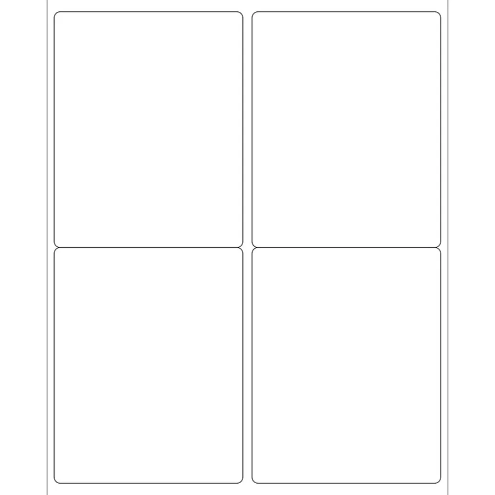 Labels|Tape Logic Laser Shipping Labels, Rectangle, 5" x 4", White, 400/Case (LL129)