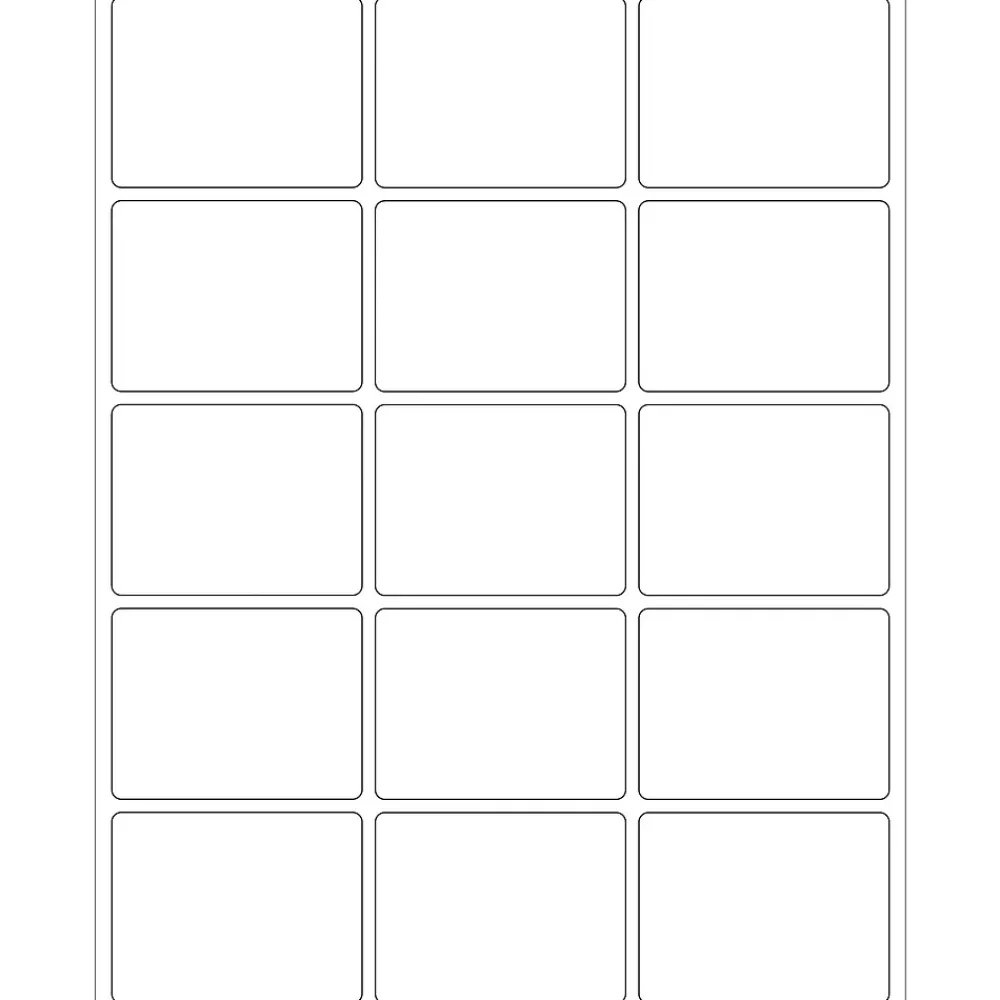 Labels|Tape Logic ® Rectangular Laser Labels, 2 5/8" x 2", White, 1500/Case (LL164)