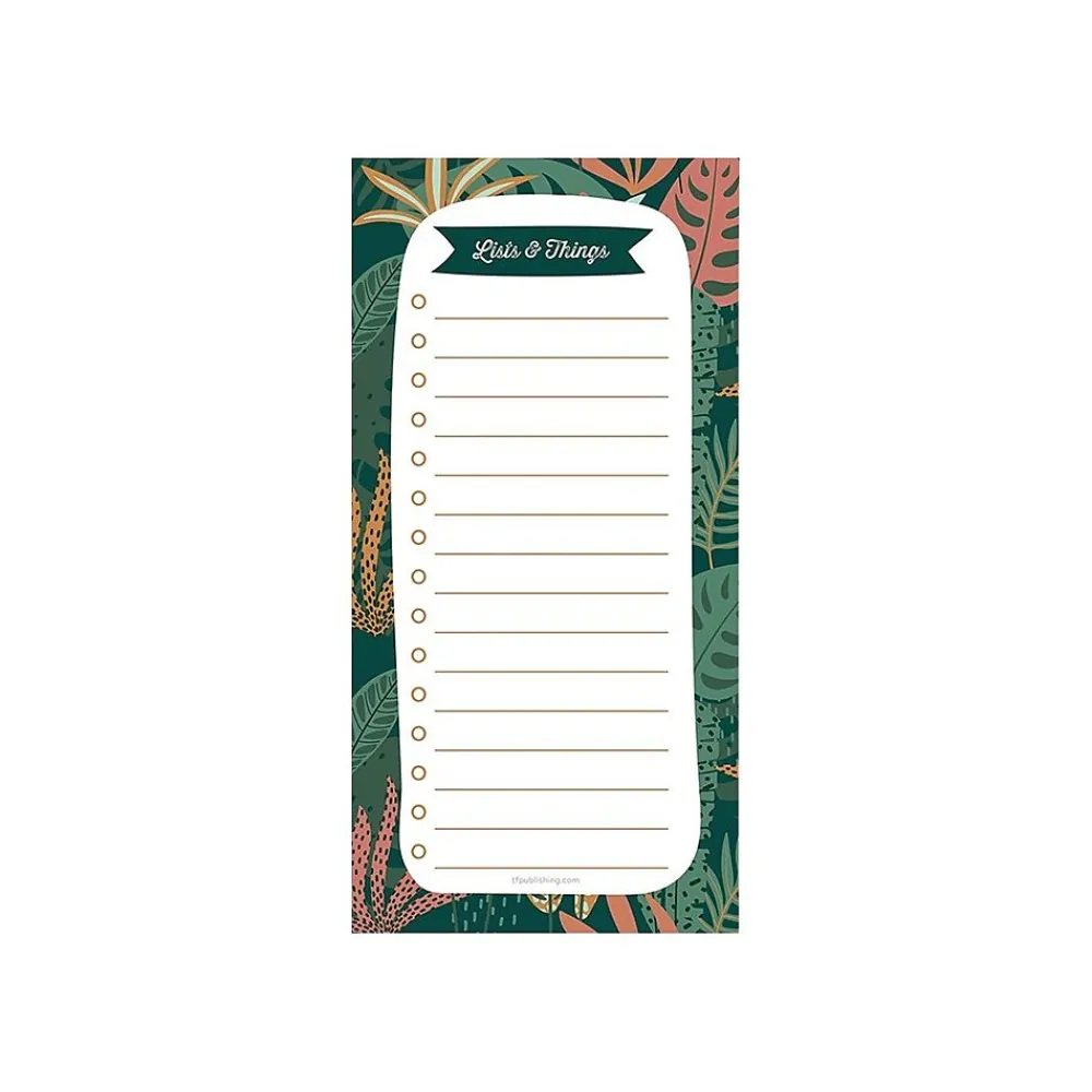 Notepads|TF Publishing Boho Memo Pad, 4" x 8", Wide-Ruled, Enchanted Lists and Things, 52 Sheets/Pad, 1 Pad/Pack (99-8520)