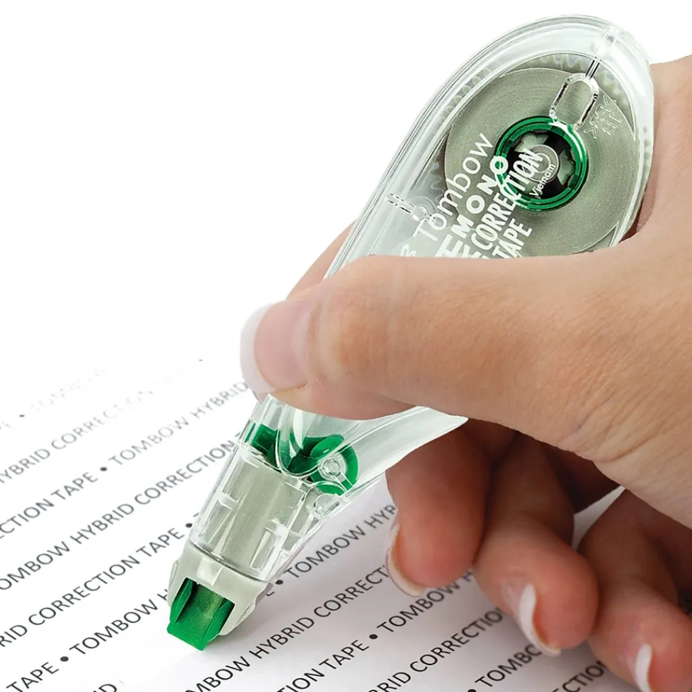 Correction & White-Out|Tombow MONO Hybrid Style Correction Tape, White, 10/Pack (68721)
