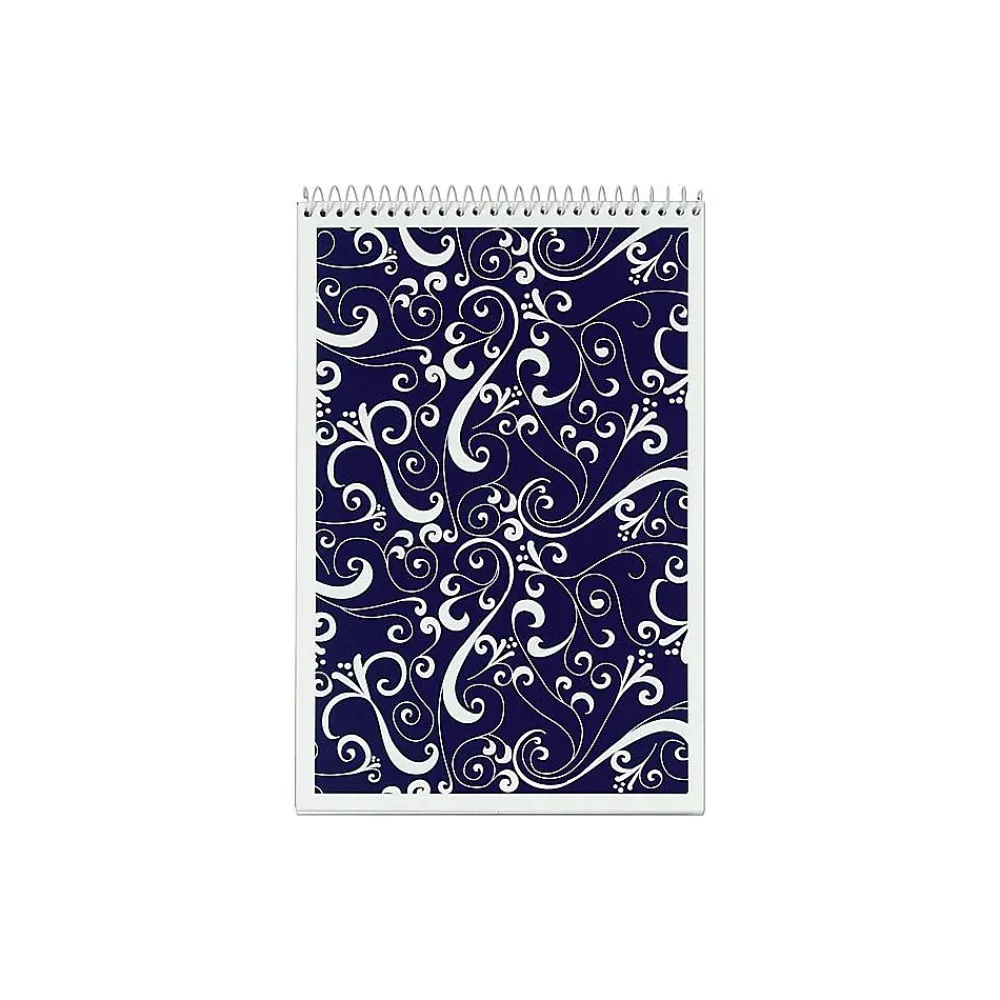 Notepads|TOPS Designer Steno Pads, 6" x 9", Gregg, Assorted Color Covers, 80 Sheets/Pad, 6 Pads/Pack (TOP 80229)