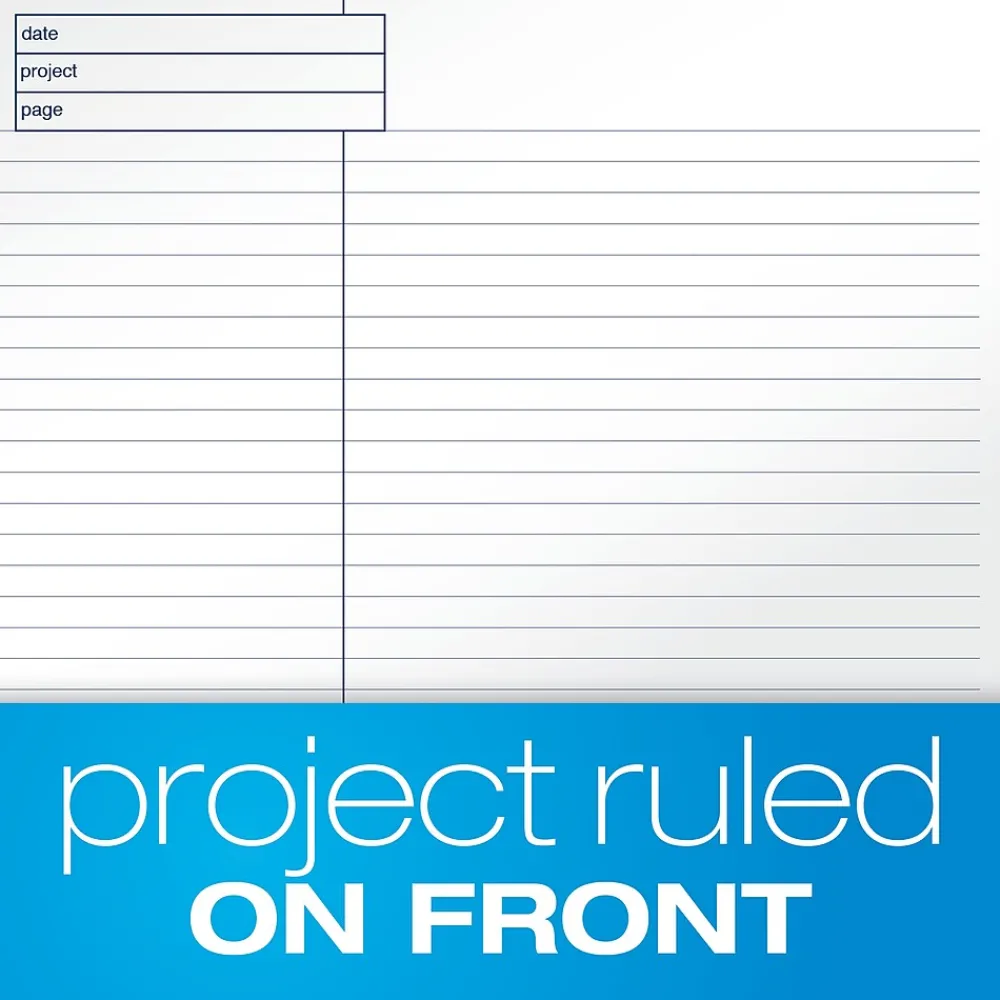 Notepads|TOPS Docket Gold Notepads, 8.5" x 11.75", Quad, White, 40 Sheets/Pad, 4 Pads/Pack (TOP 77102)