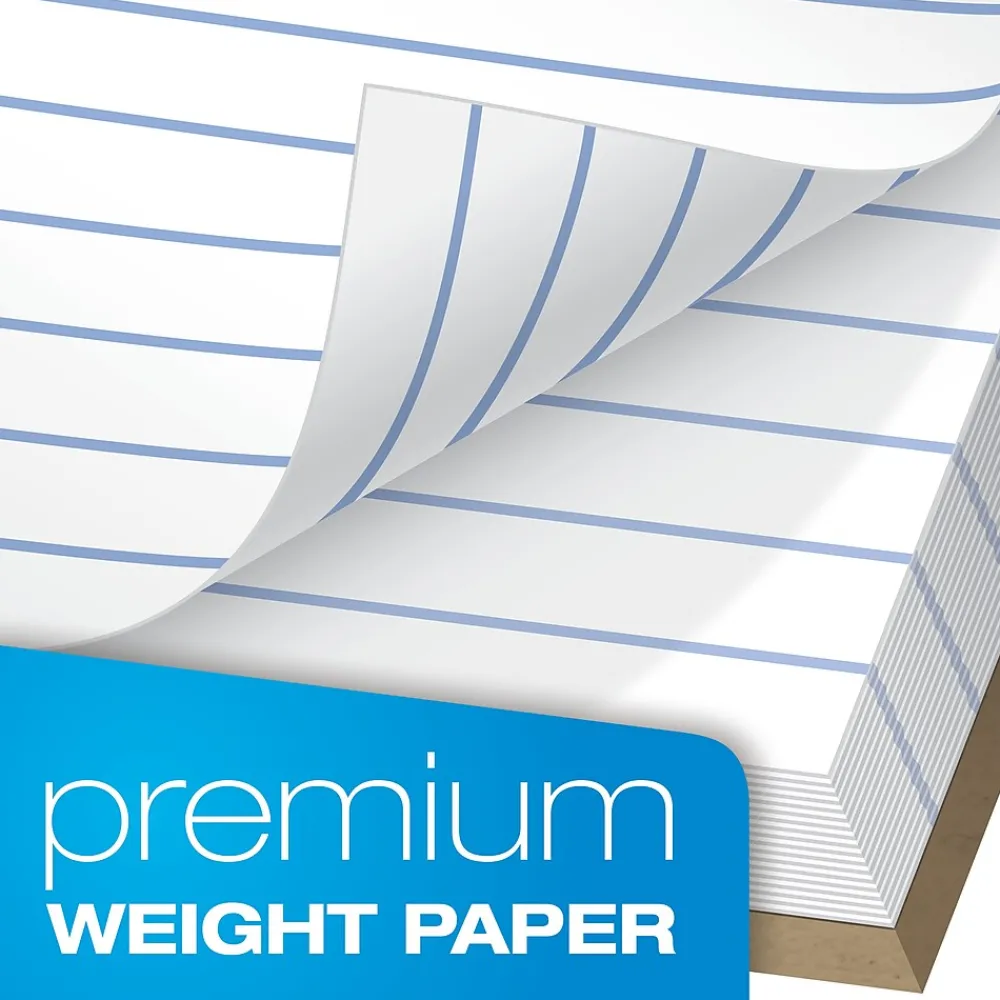 Notepads|TOPS Docket Gold Notepads, 8.5" x 11.75", White, 50 Sheets/Pad, Dozen (63960)