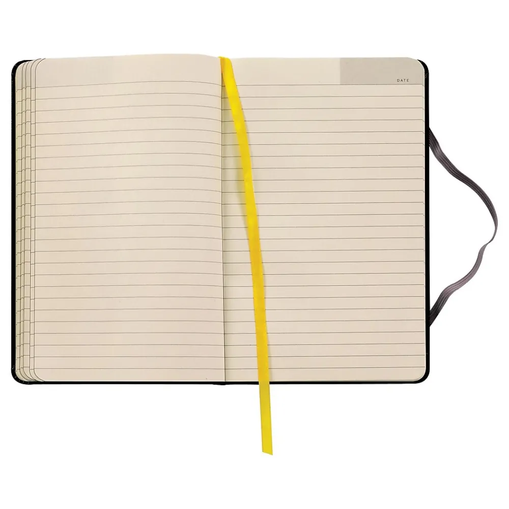 Journals|TOPS Idea Collective Journal, 5" x 8.25", Wide Ruled, Black, 240 Pages (56872)