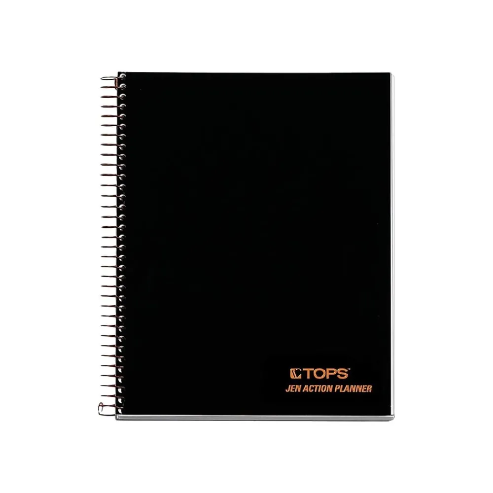 Subject Notebooks|TOPS JEN Subject Notebooks, 6.75" x 8.5", Cornell, 84 Sheets, Black (63827)