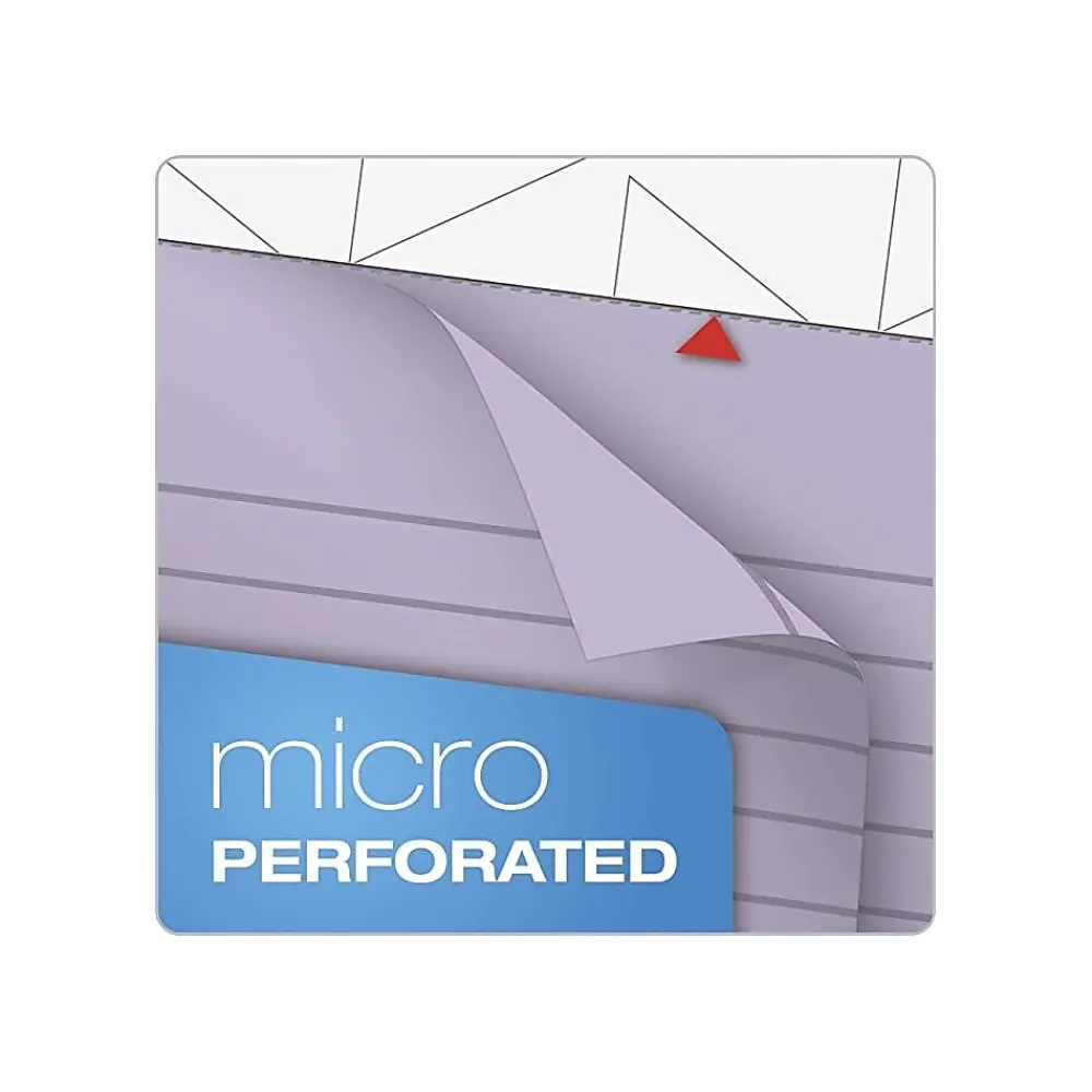 Notepads|TOPS Prism+ Legal Notepads, 5" x 8", Narrow Ruled, Orchid, 50 Sheets/Pad, 12 Pads/Pack (63040)