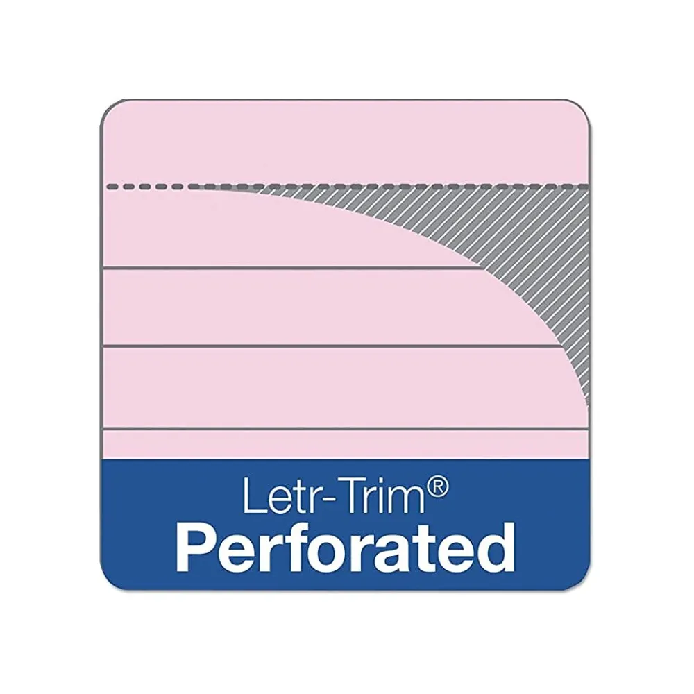 Notepads|TOPS Prism+ Legal Notepads, 5" x 8", Narrow Ruled, Pink, 50 Sheets/Pad, 12 Pads/Pack (63050)