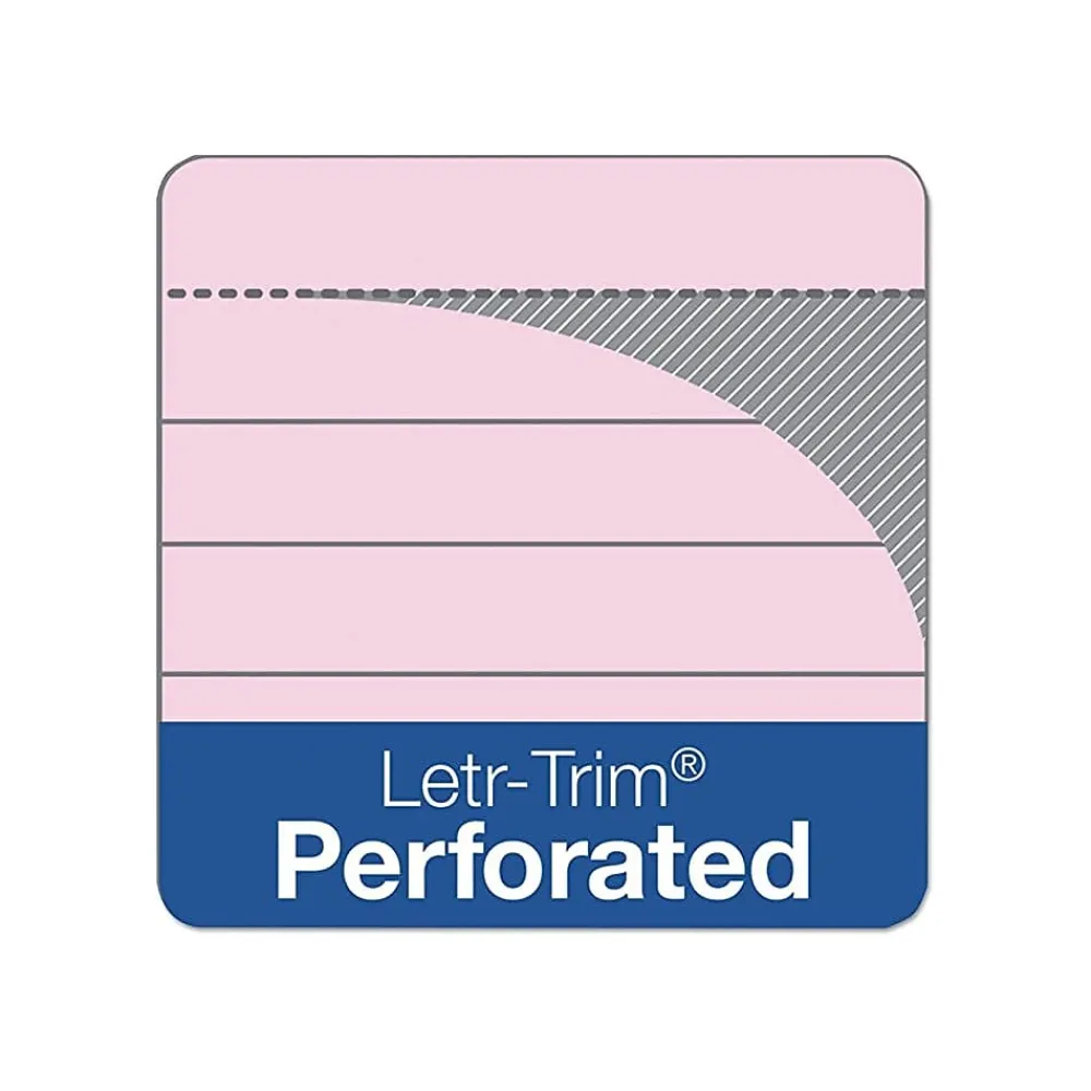 Notepads|TOPS Prism+ Legal Notepads, 5" x 8", Narrow Ruled, Pink, 50 Sheets/Pad, 12 Pads/Pack (63050)