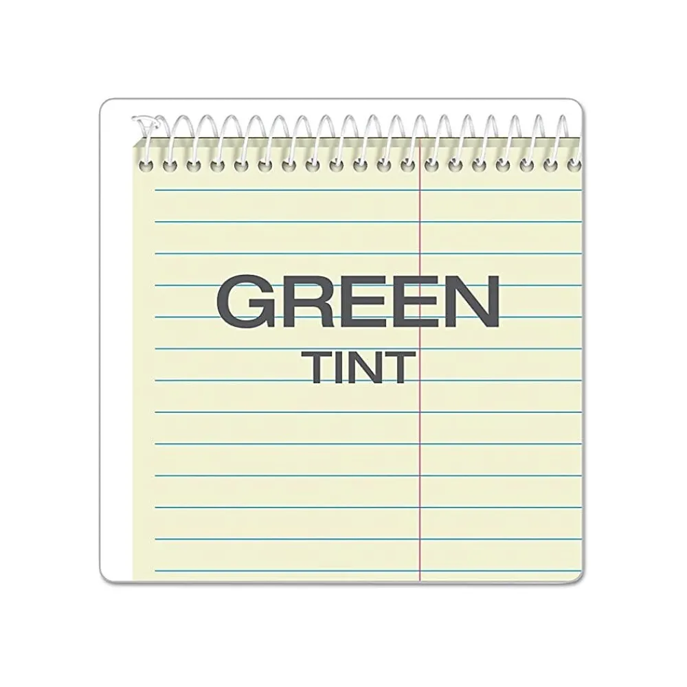 Notepads|TOPS Steno Book, 6" x 9", Gregg Ruled, 80 Sheets, Assorted Colors, 4/Pack (80221)
