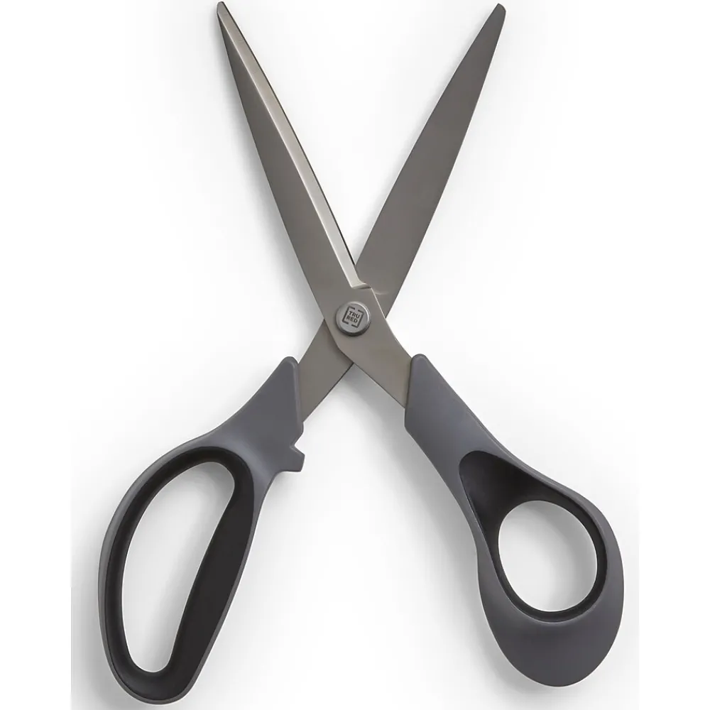 Scissors|TRU RED ™ 8" Stainless Steel Scissors, Straight Handle, 2/Pack (TR55022)