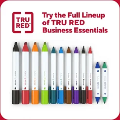 Markers|TRU RED ™ Dry Erase Kit, Chisel Tip, Assorted, 4/Pack (TR61742/TR56940)