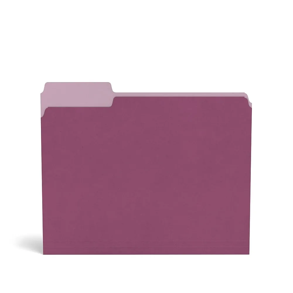 File Folders|TRU RED ™ File Folders, 3-Tab, Letter Size, Assorted Jewel Tone Colors, 100/Pack (TR58172)