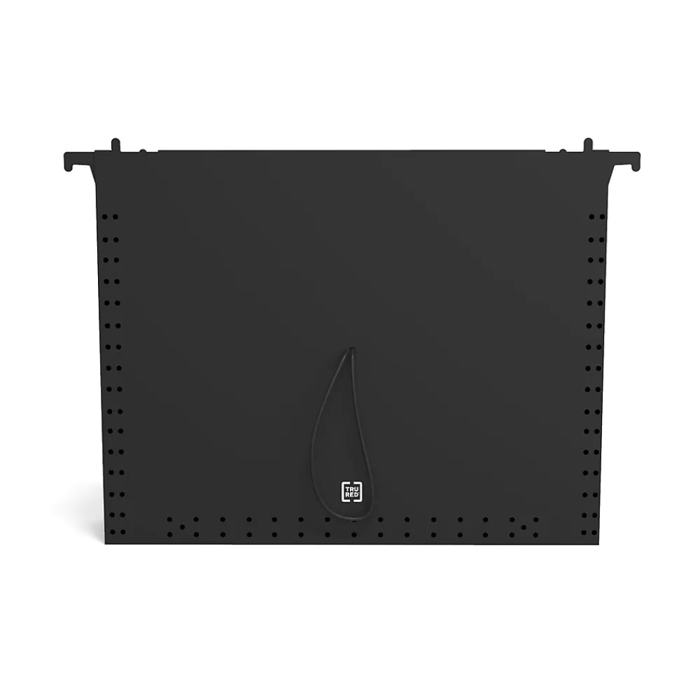 Hanging File Folders|TRU RED ™ Moisture Resistant Hanging File Folder, Letter Size, Black (TR13670)