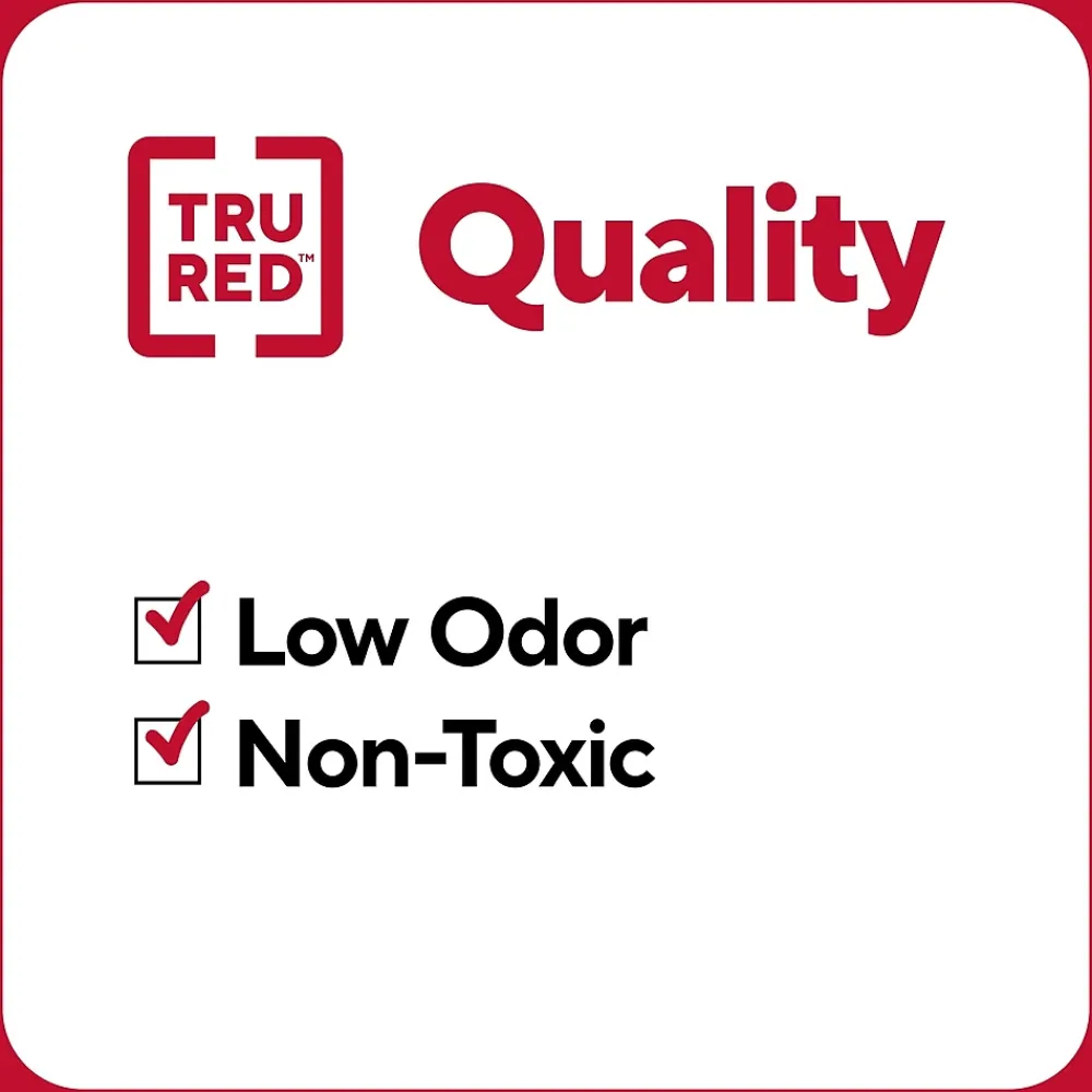 Markers|TRU RED ™ Pen Dry Erase Markers, Fine Tip, Black, 12/Pack (TR61435/TR54566)