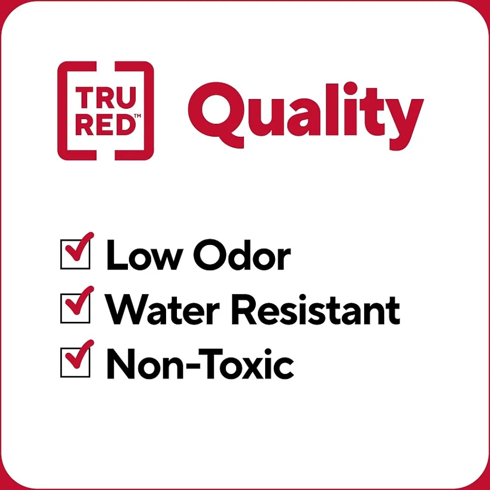 Markers|TRU RED ™ Pen Permanent Markers, Ultra Fine Tip, Black, 5/Pack (TR54525)