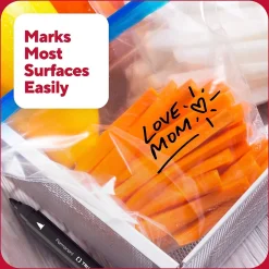 Markers|TRU RED ™ Pen Permanent Markers, Twin Tip, , 4/Pack (TR57829) Black