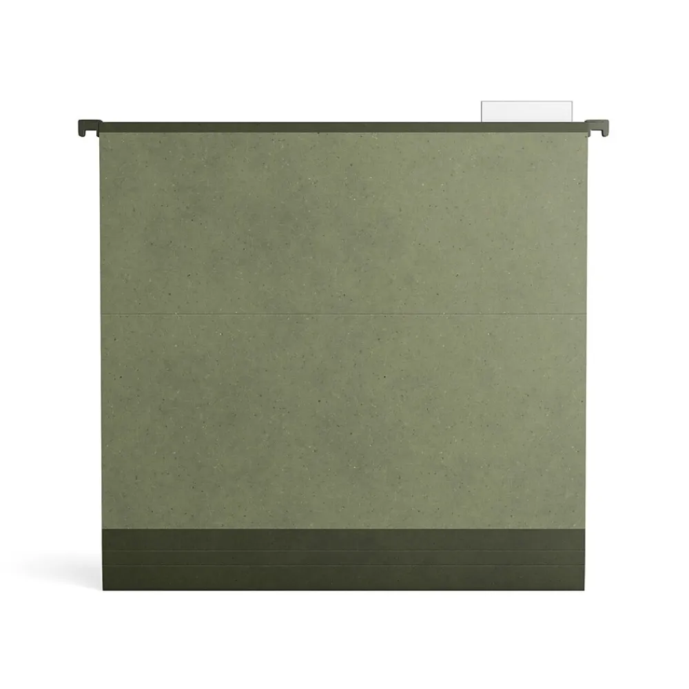 Hanging File Folders|TRU RED ™ Premium Hanging File Folder, 2" Expansion, 5-Tab, Letter Size, Standard Green, 10/Pack (TR45542)