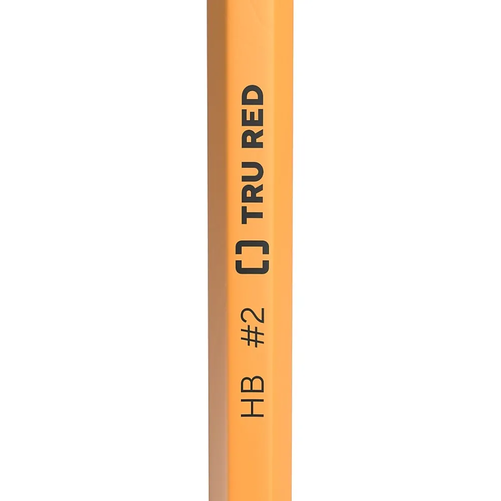 Pencils|TRU RED ™ Pre-Sharpened Wooden Pencil, 2.2mm, #2 Medium Lead, 24/Pack (TR58558)