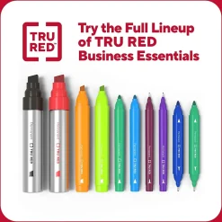 Markers|TRU RED ™ XL Tank Permanent Markers, Chisel Tip, Assorted, 4/Pack (TR56935)