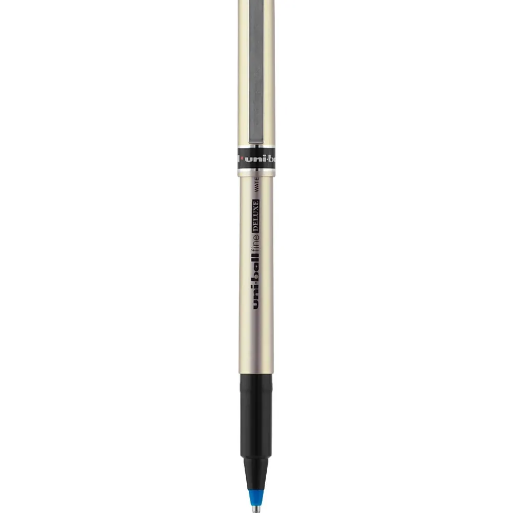 Pens|Uni Deluxe Rollerball Pen,Fine Point, Blue Ink, Dozen (60053)