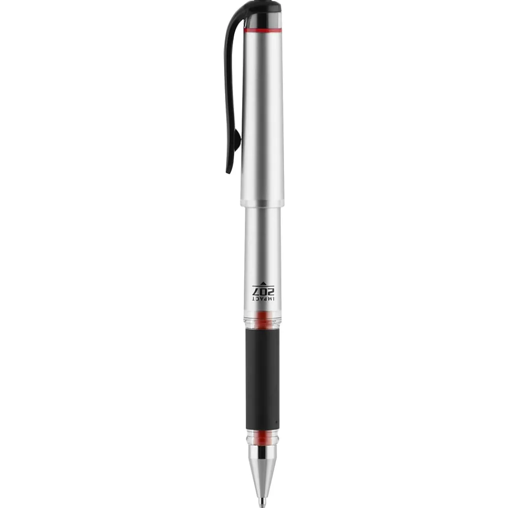 Pens|uni-ball 207 Impact Gel Pens, Bold Point, Red Ink, Dozen (65802)