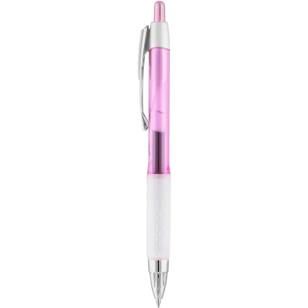 Pens|uni-ball uniball 207 Pink Ribbon Retractable Gel Pens, Medium Point, 0.7mm, Black, 2/Pack (1745148)