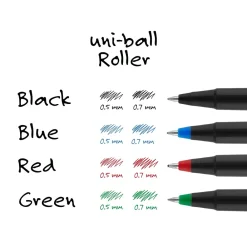 Pens|uni-ball uniball Roller Rollerball Pens, Micro Point, 0.5mm, Black Ink (60151)