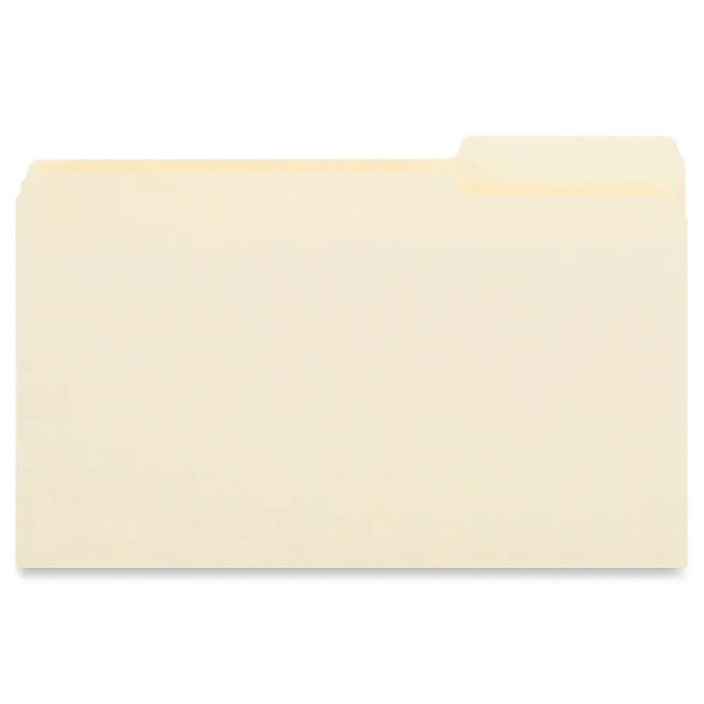 File Folders|Universal File Folder, Legal Size, Manila, 100/Box (UNV15123)
