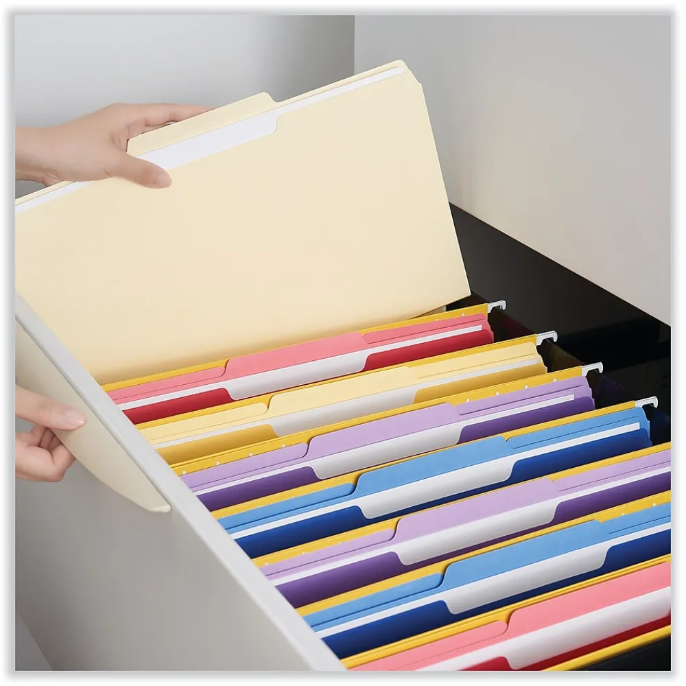 File Folders|Universal File Folder, Legal Size, Manila, 100/Box (UNV15213)