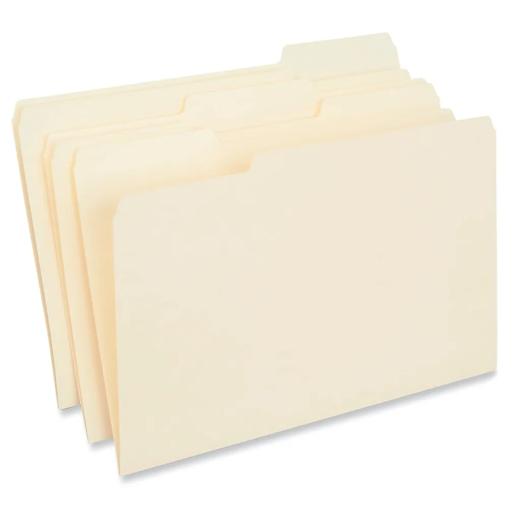 File Folders|Universal File Folder, Legal Size, Manila, 100/Box (UNV15213)