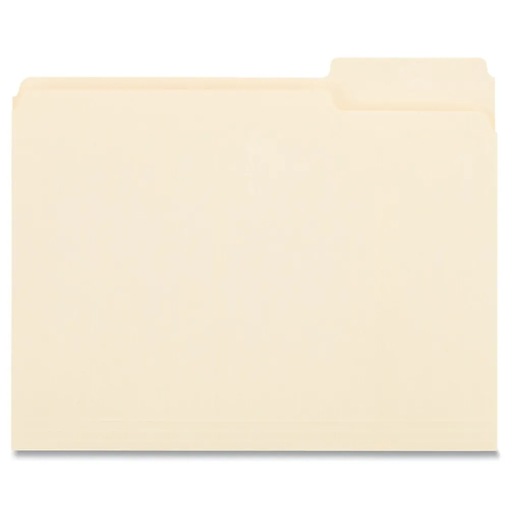 File Folders|Universal File Folder, Letter Size, Manila, 100/Box (UNV12123)