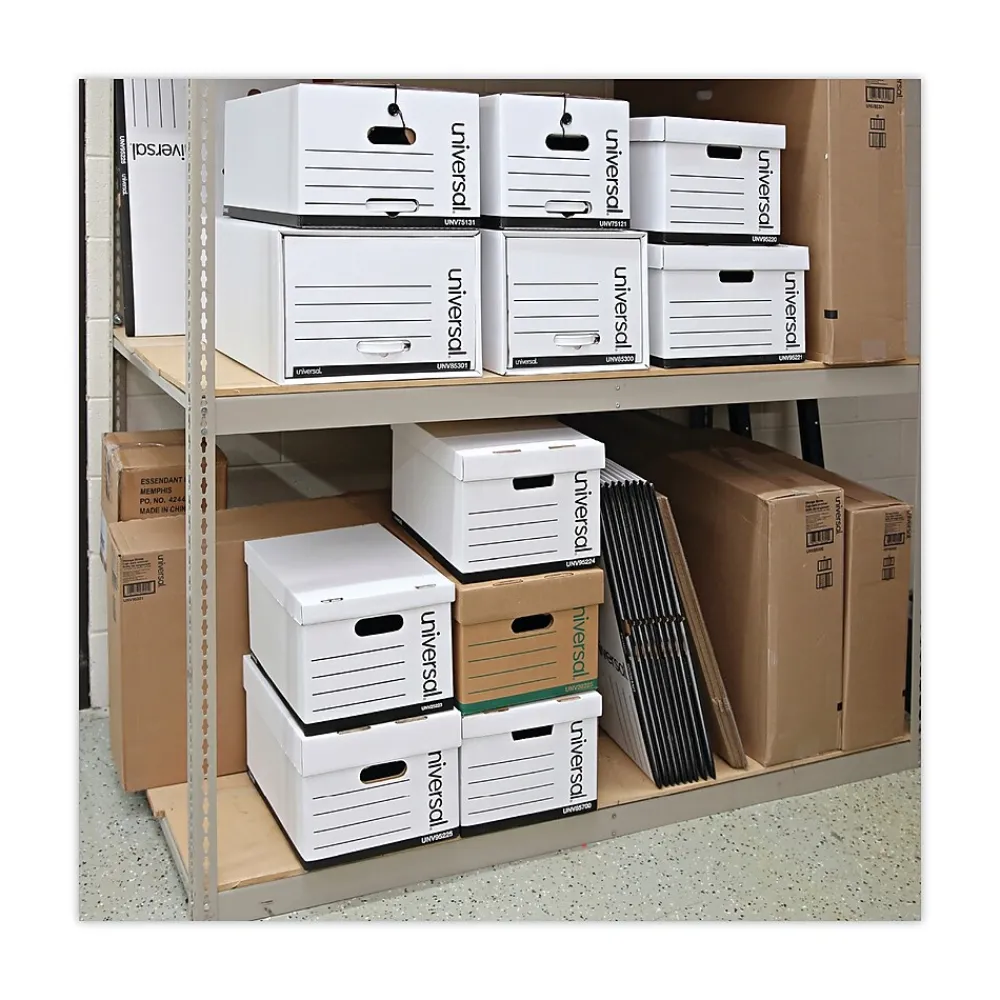 File Storage|Universal Storage Drawer File, Letter Size, White, 6/Carton (UNV85120)