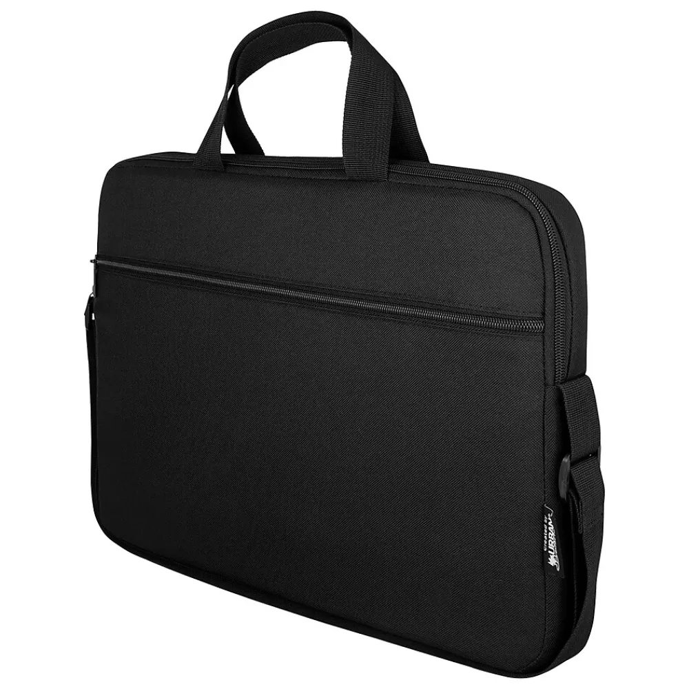 Laptop Bags|Urban Factory NYLEE 17.3" Polyester Water Resistant Laptop Bag, Black (UBFTLS17UF)