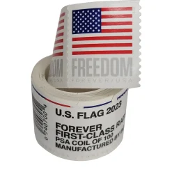Postage Stamps|USPS U.S. Flag Forever, 100 Postage Stamps (4EVROLL)