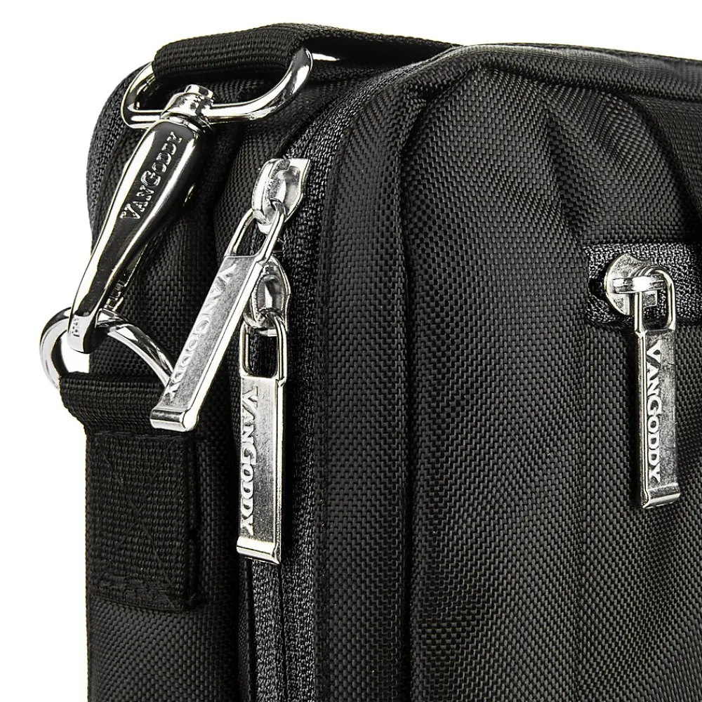 Laptop Bags|Vangoddy 15.6" Nylon Water Resistant Laptop Bag, Black (0609465467108)