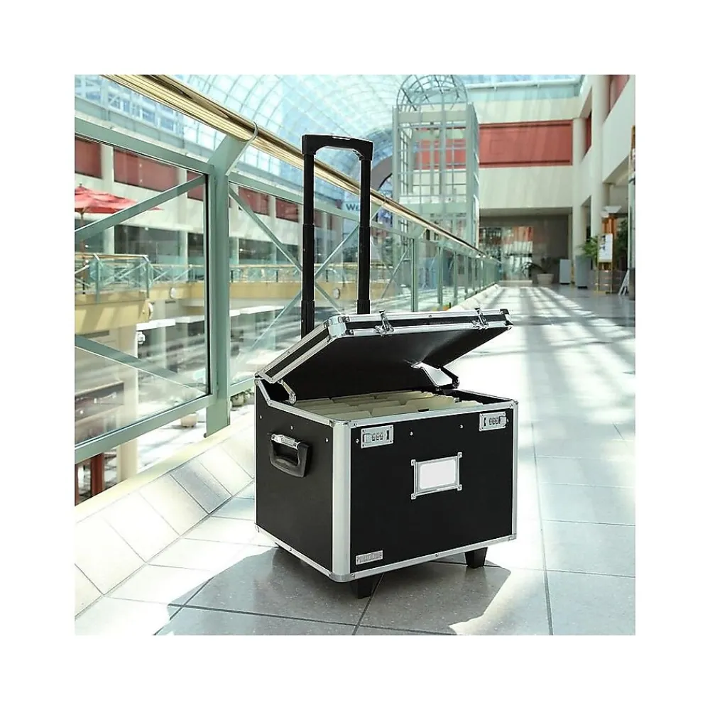 File Storage|Ideastream Vaultz Locking Mobile Chest, Letter/Legal Size, Black (VZ01270)
