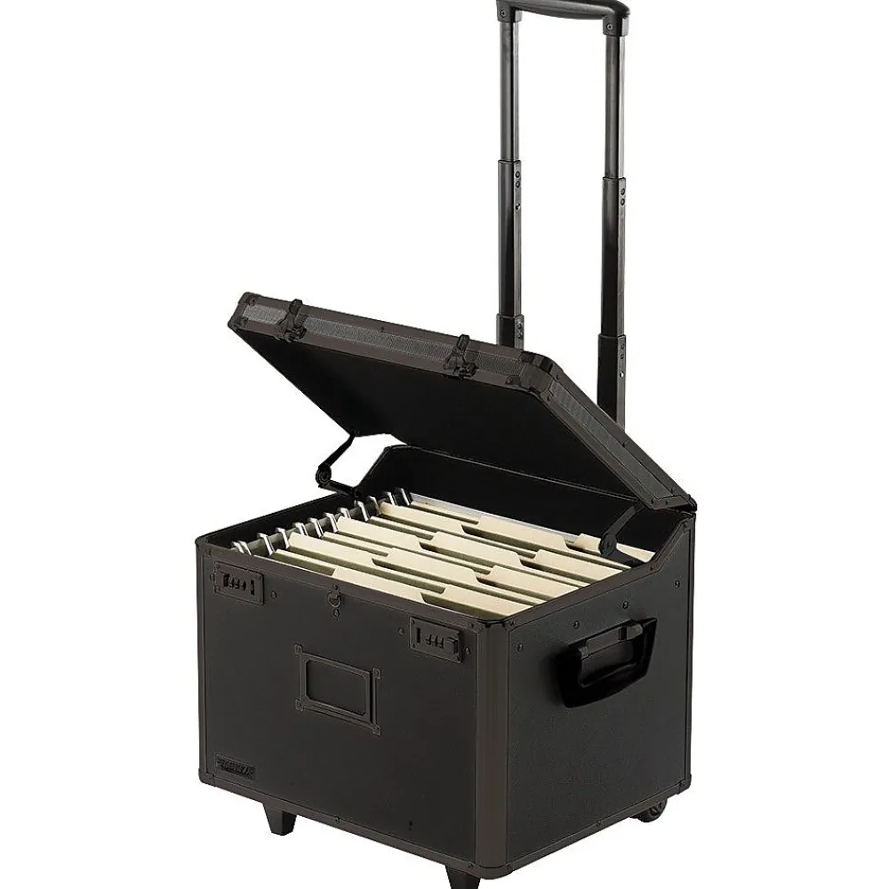 File Storage|Vaultz Locking Mobile File Chest, Letter/Legal, Black (VZ00307)