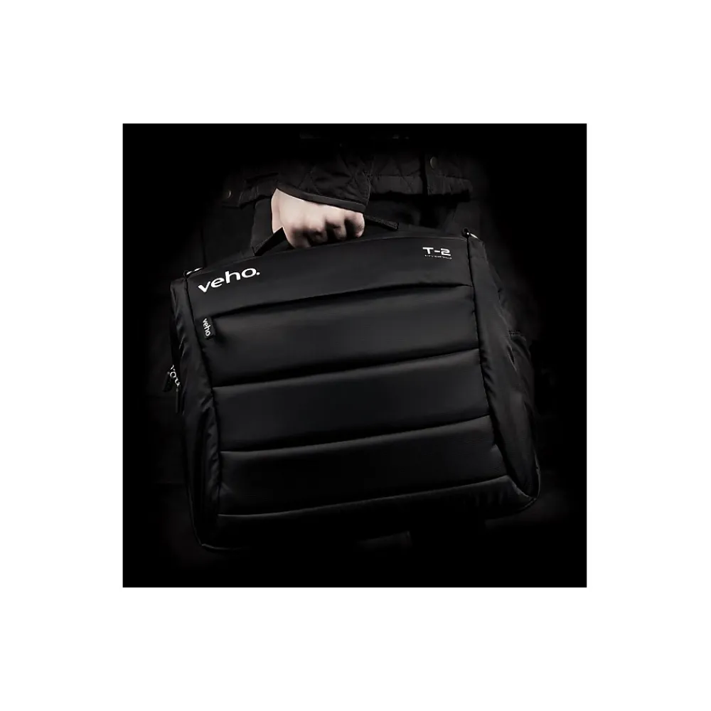 Laptop Bags|Veho T-2 15.6" Polyester Laptop Bag, Black (VNB-001-T2)