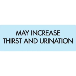 Labels|Medical Arts Press Veterinary Medication Instruction Labels, May Increase Thirst, Blue, 1.5 x 0.5 inch, 500 Labels