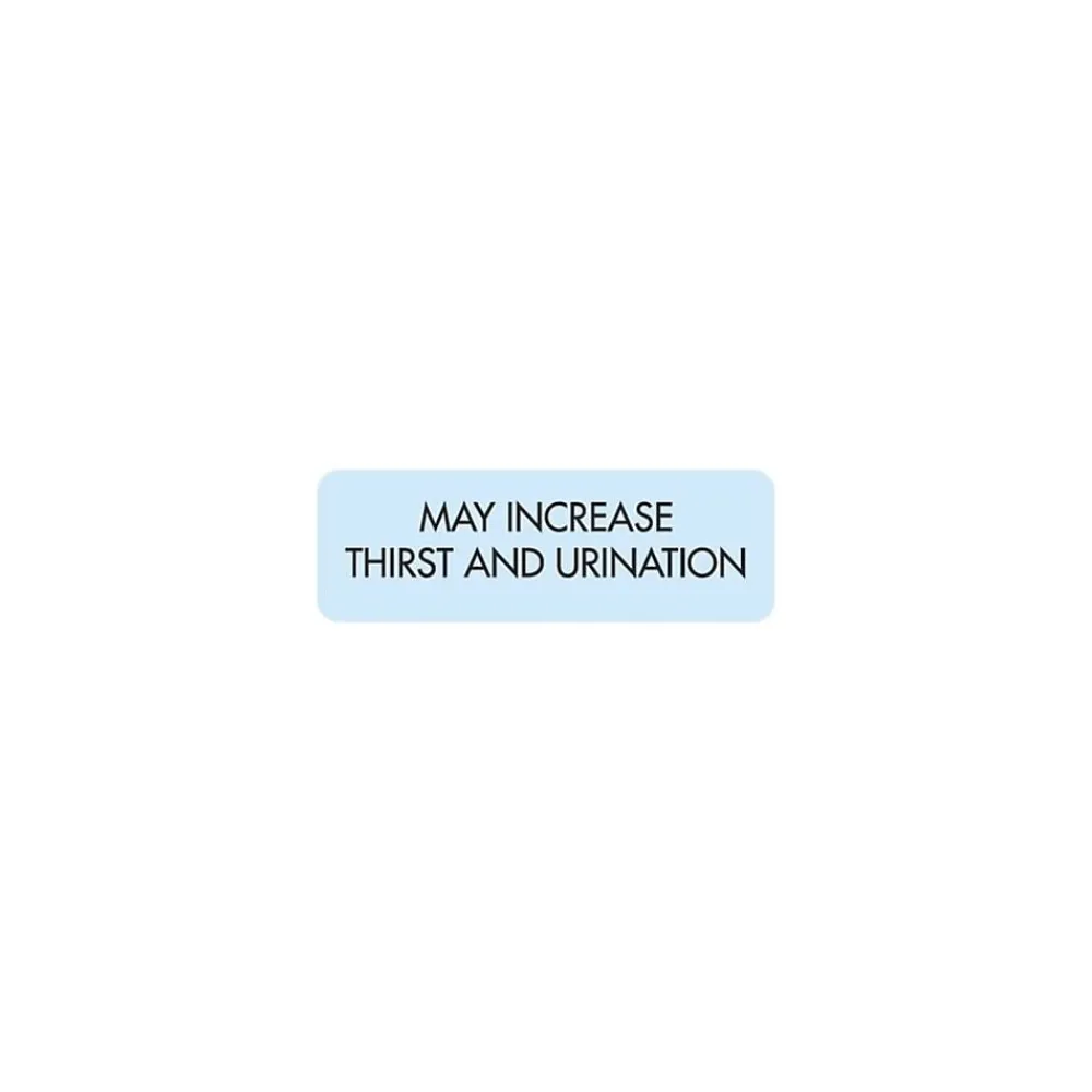Labels|Medical Arts Press Veterinary Medication Instruction Labels, May Increase Thirst, Blue, 1.5 x 0.5 inch, 500 Labels