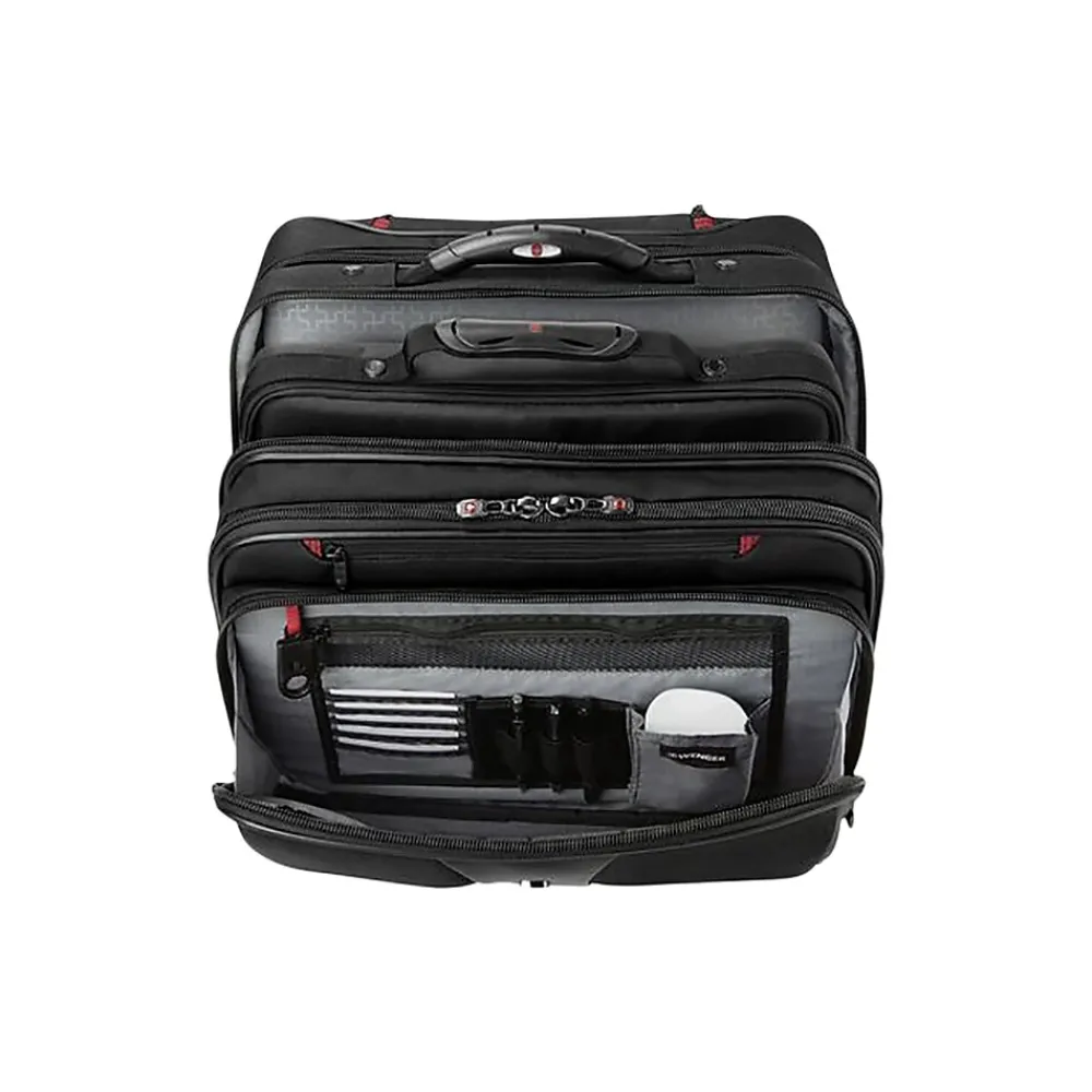 Laptop Bags|Wenger Patriot II Two Piece 17" Polyester Rolling Laptop Bag, Black (602685)