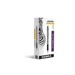 Pens|Zebra Jimnie Gel Pen, Medium Point, 0.7mm, Black Ink, Dozen (44110)