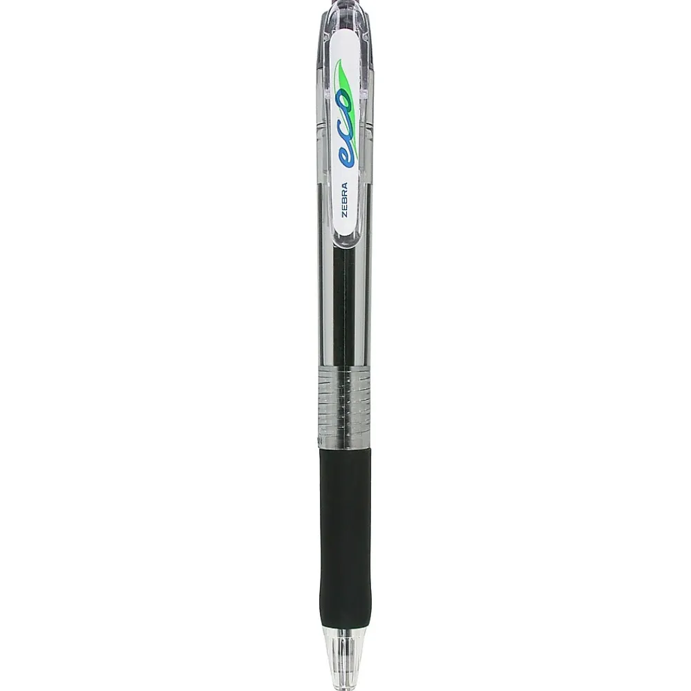 Pens|Zebra Jimnie Retractable Ballpoint Pen, Medium Point, 1.0mm, Black Ink, Dozen (22510)