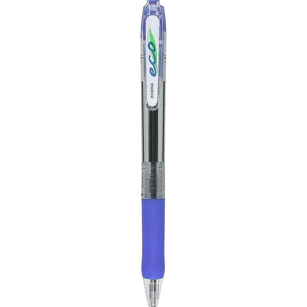Pens|Zebra Jimnie Retractable Ballpoint Pen, Medium Point, 1.0mm, Blue Ink, Dozen (22520)
