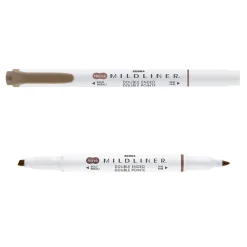 Highlighters|Zebra Mildliner Twin Tip Highlighters, Bullet/Chisel Tip, Neutral Assorted, 8/Pack (78208)