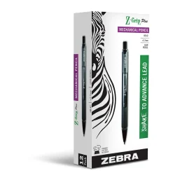 Pencils|Zebra Z-Grip Plus Mechanical Pencil, 0.7mm, #2 Medium Lead, Dozen (ZEB55410)